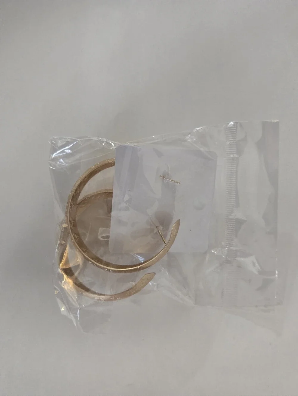 Ellas Gold Hoop Earrings With Design